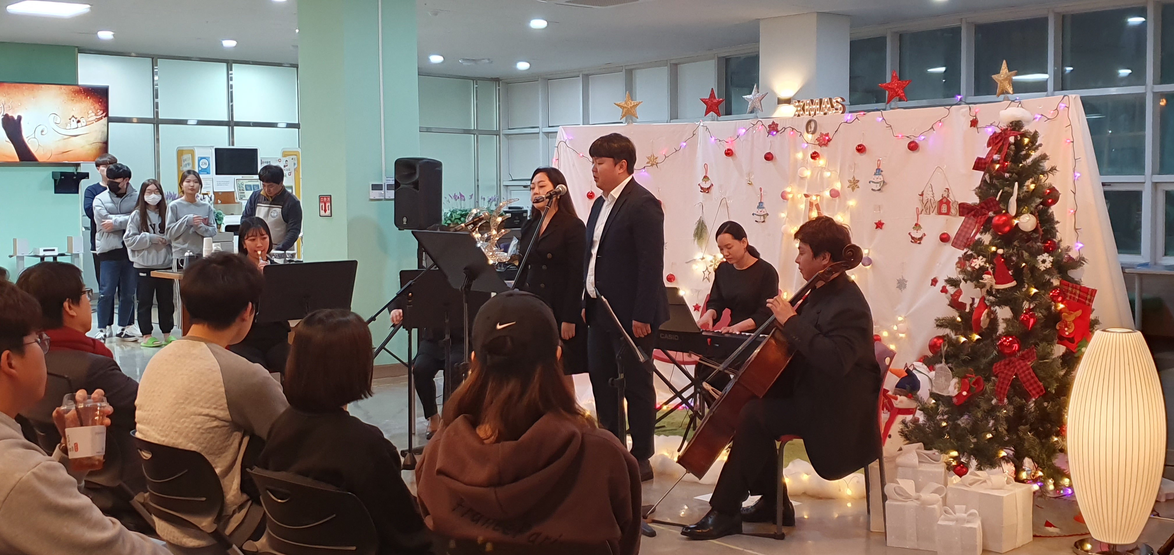 음악연주회(미리크리스마스행사) : 인덕재 1층 라운지 (2019년 12월 4일 6시) 